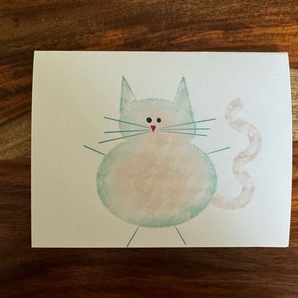 Greeting Cards Blank Cards for Cat Lover Cards Stationery Custom Designed - Picture 2 of 3